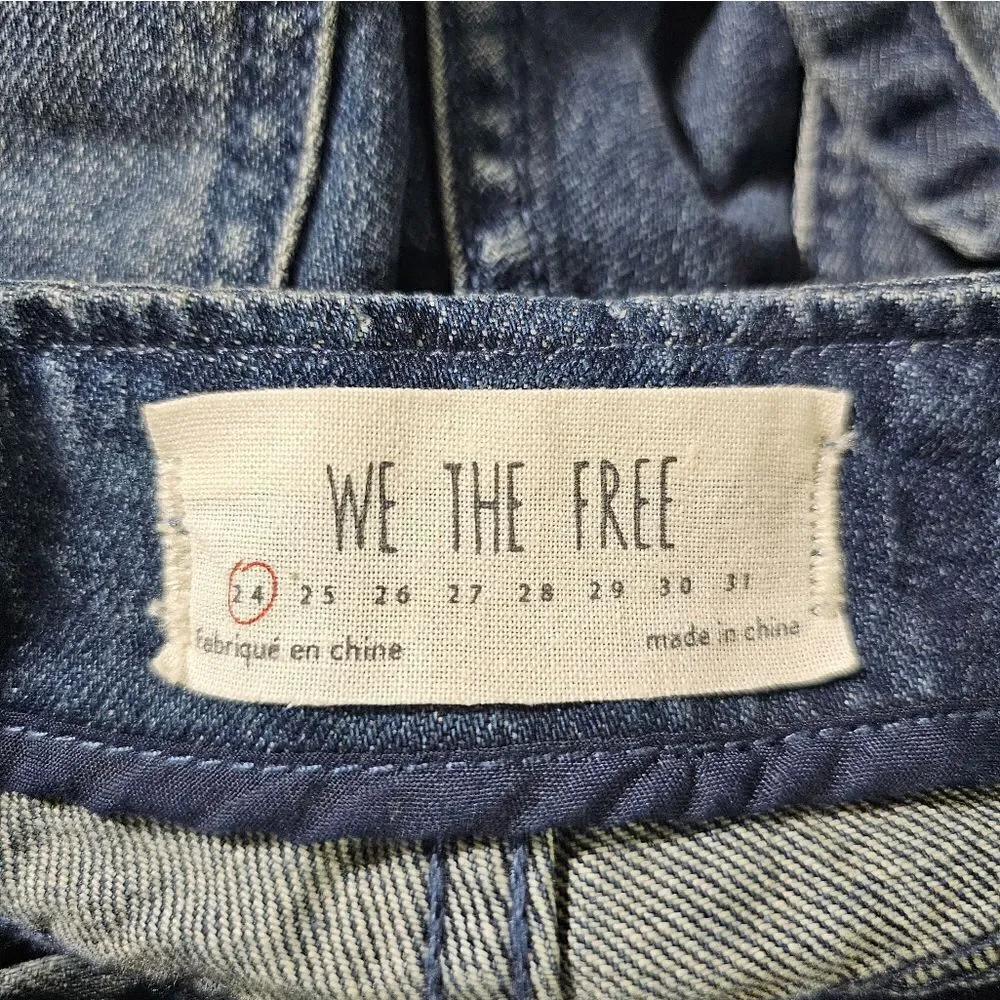 FREE PEOPLE Denim Overalls - Size 24‎ - Picture 7 of 8